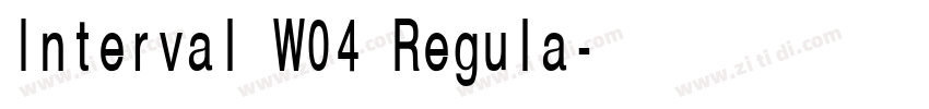 Interval W04 Regula字体转换 Interval W04 Regula字体转换